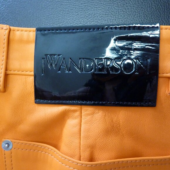 JW Anderson Leather Bootcut-Leg Trousers - Picture 15 of 15